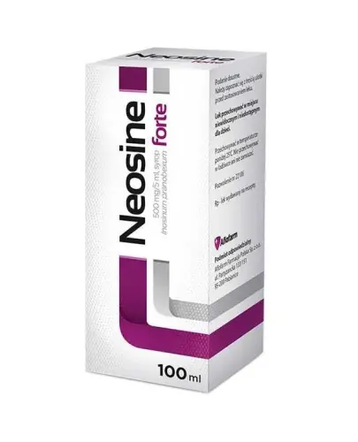 Neosine forte, 100 ml - Inosinum pranobexum 500 mg/5 ml, syrop