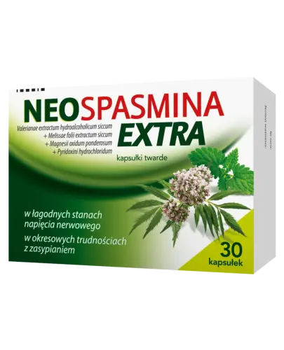 Neospasmina Extra, 30 kapsułek - W okresowych trudnościach z zasypianiem