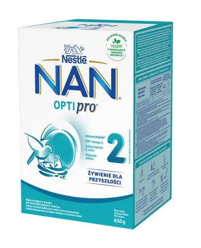 Nestle NAN Optipro 2 Mleko następne po 6. miesiącu, 650 g - W proszku dla niemowląt