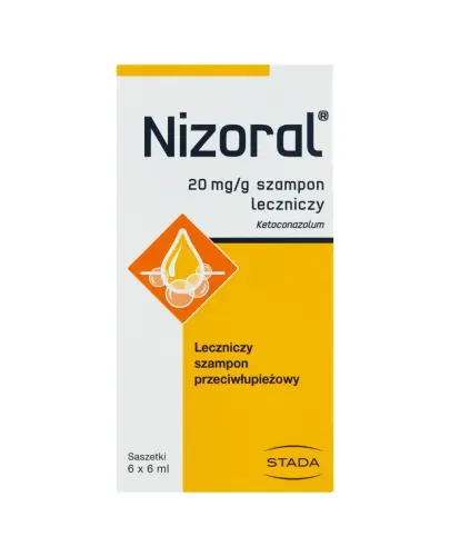 Nizoral 20 mg/g, 6 x 6 ml - Szampon przeciwłupieżowy