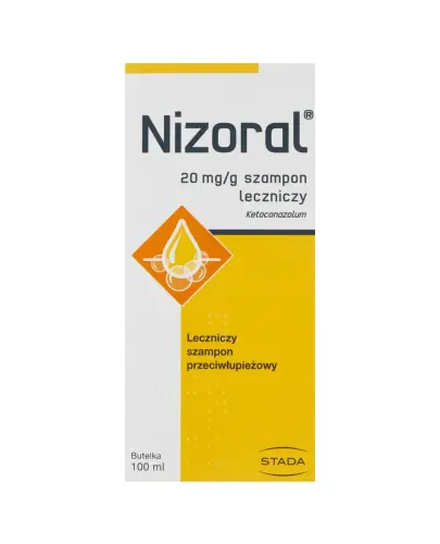 Nizoral 20 mg/g, 100 ml - Ketoconazolum 20 mg/g, szampon przeciwłupieżowy