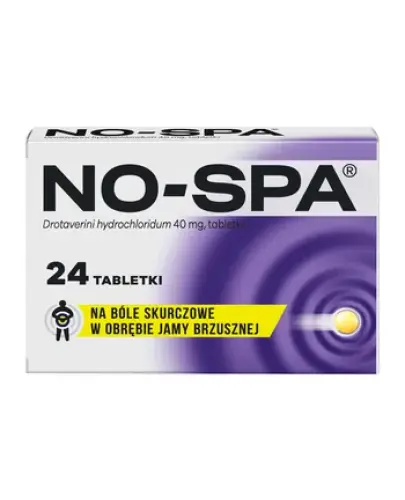 No-Spa, 40 mg, 24 tabletki - Zmniejsza ból i bolesne skurcze 