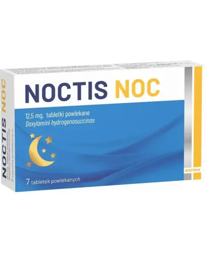 Noctis Noc 12,5mg, 7 tabletek powlekanych - Ułatwia zasypianie