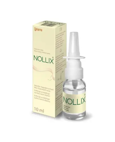 Nollix, spray do nosa 10 ml - Długotrwale wzmacnia, regeneruje oraz chroni podrażnioną błonę śluzową nosa