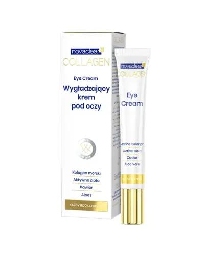 Novaclear Collagen, wygładzający krem pod oczy, 15 ml  - Hamuje procesy starzenia się delikatnej skóry wokół oczu