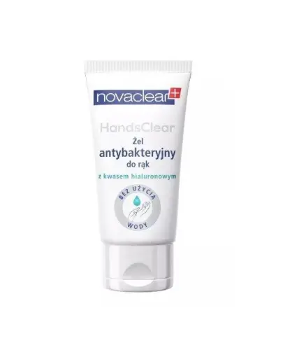 Novaclear Hands Clear żel antybakteryjny do rąk, 50 ml - Żel, bez użycia wody z kwasem hialuronowym