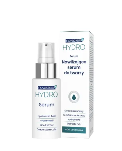 Novaclear Hydro Serum nawilżające do twarzy, 30 ml - Serum do twarzy zawierające kwas hialuronowy, które nawilża skórę