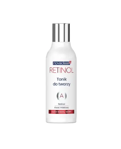 Novaclear Retinol Tonik do twarzy, 100 ml - Tonik do twarzy przywraca skórze prawidłowe pH oraz wspiera wchłanianie składników aktywnych