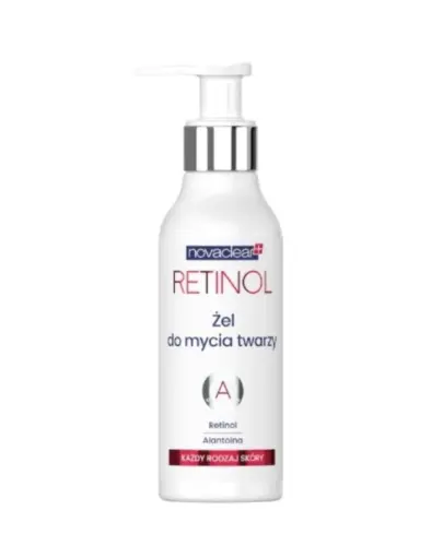 Novaclear Retinol Żel do mycia twarzy, 150 ml - Żel do mycia twarzy, który oczyszcza skórę z makijażu i zanieczyszczeń oraz pielęgnuje skórę