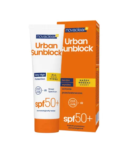 Novaclear Sunblock Krem do twarzy i ciała SPF50+, 125 ml - Zapewnia ochronę przed szkodliwymi promieniami UVA, UVB i IR