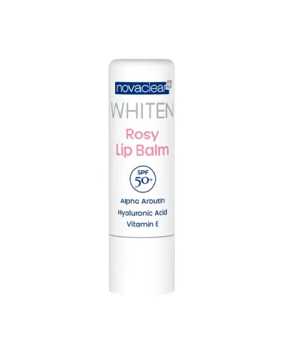 Novaclear Whiten Rosy Lip Balm Pomadka ochronna, 4,9 g - Lekka, kremowa formuła intensywnie nawilża i odżywia usta