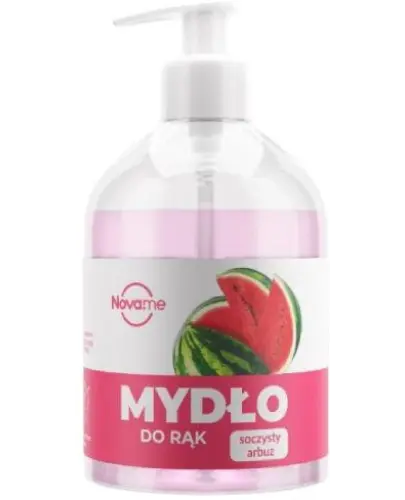 Novame Mydło do rąk Soczysty arbuz, 500 ml - Łagodnie oczyszcza dłonie i chroni przed wysuszeniem