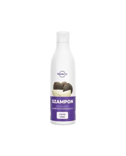 Novame Szampon Czarna rzepa, 300 ml - Szampon do włosów nadmiernie wypadających