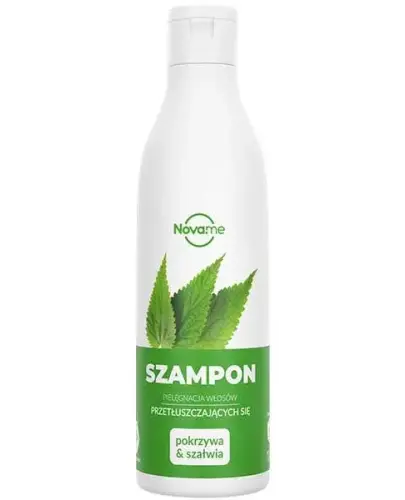 Novame Szampon Pokrzywa i szałwia, 300 ml - Szampon do włosów przetłuszczających się