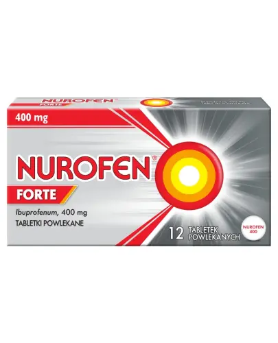 Nurofen Forte tabletki powlekane, 12 sztuk - przeciwbólowe i przeciwzapalne