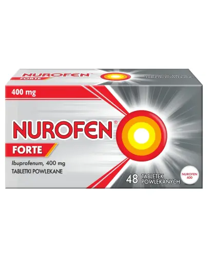 Nurofen Forte, 48 tabletek powlekanych - O działanu przeciwbólowym i przeciwzapalnym