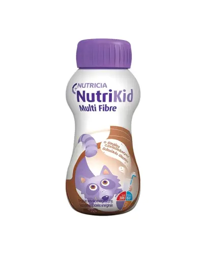 Nutrikid Multi Fibre o smaku czekoladowym, 200 ml - Dla dzieci powyżej 1. roku życia