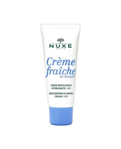 NUXE Crème Fraiche de Beauté® Krem nawilżający do skóry suchej, 30 ml - Kultowy zapach Crème Fraîche o świeżych nutach gorzkiej pomarańczy, frezji i cedru