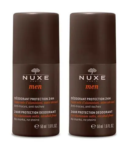 Nuxe Men Dezodorant roll-on, 2 x 50 ml - Eliminuje nieprzyjemny zapach