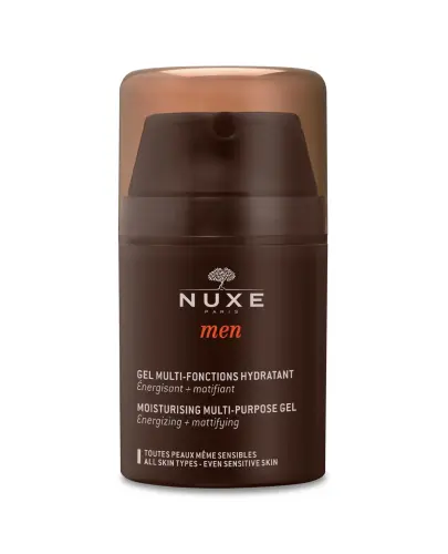 Nuxe Men wielofunkcyjny żel nawilżający do twarzy, 50 ml - Żel nawilżający do twarzy, który nawilża i odżywia skórę oraz matuje strefy przetłuszczające się.