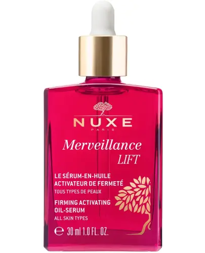 Nuxe Merveillance Lift Olejowe serum liftingujące, 30 ml  - Efekt ujędrnienia skóry w codziennej pielęgnacji twarzy i szyi