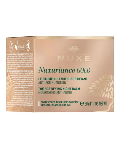 Nuxe Nuxuriance Gold, odżywczo-wzmacniający balsam na noc, 50 ml  - Odżywia i przywraca skórze komfort i miękkość