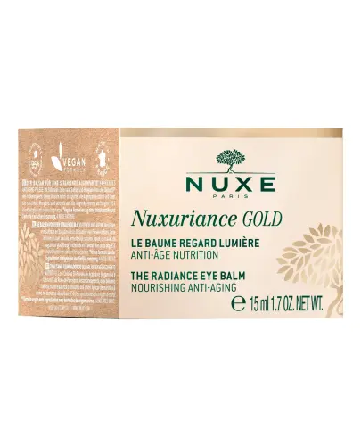 Nuxe Nuxuriance Gold, rozświetlający balsam pod oczy, 15 ml  - Przywraca promienny wygląd suchej i dojrzałej skórze