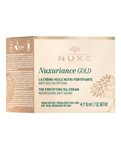 Nuxe Nuxuriance Gold, Ultraodżywczy olejkowy krem do twarzy, 50 ml  - Wzmacnia, ujędrnia i odżywia skórę suchą i dojrzałą