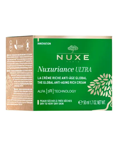 Nuxe Nuxuriance Ultra, bogaty krem przeciwstarzeniowy na dzień, 50 ml  - Redukuje zmarszczki i regeneruje skórę, do cery suchej i bardzo suchej