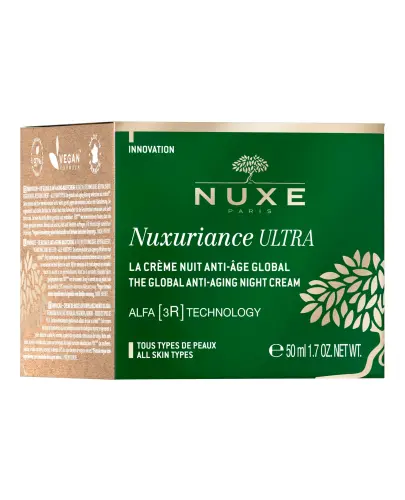 Nuxe Nuxuriance Ultra, krem przeciwstarzeniowy na noc, 50 ml  -  Redukuje zmarszczki, rewitalizuje i regeneruje skórę podczas snu