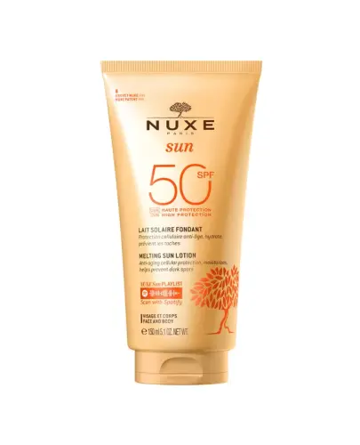 Nuxe Sun Mleczko do opalania SPF 50, 150 ml - Wysoka ochrona i intensywna pielęgnacja