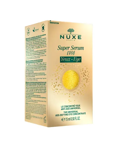 Nuxe Super Serum [10], uniwersalny koncentrat przeciwstarzeniowy pod oczy, 15 ml  - Z kwasem hialuronowym i kofeiną roślinną