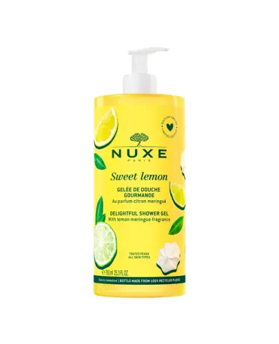 Nuxe Sweet Lemon, żel pod prysznic, 750 ml - Delikatnie oczyszcza, nawilża i zmiękcza skórę