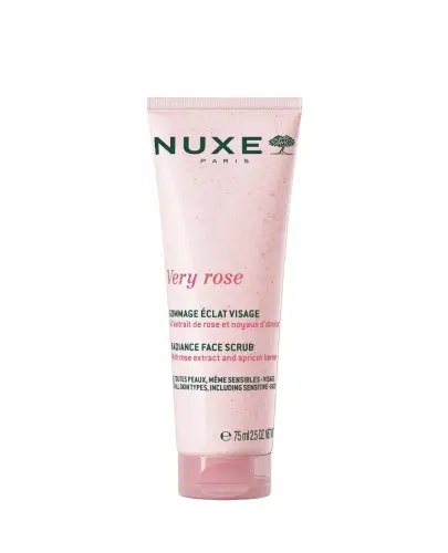 Nuxe Very Rose Peeling do twarzy rozświetlający, 75 ml - Dla wszystkich rodzajów skóry