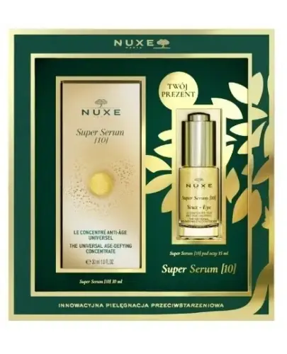 Nuxe Super Serum [10] Serum do twarzy, 30 ml + Serum pod oczy, 15 ml - Zestaw przeciwstarzeniowy do wszystkich typów skóry