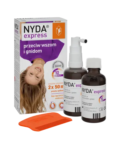 Nyda Express, aerozol 2x50 ml - Aerozol eliminujacy wszy i gnidy