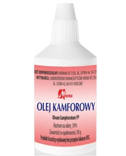 Olej Kamforowy Avena, 30 g - Na bóle mięśniowe i stawowe