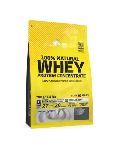 Olimp 100% Natural Whey Protein Concentrate, 700 g - Koncentrat białek serwatkowych WPC