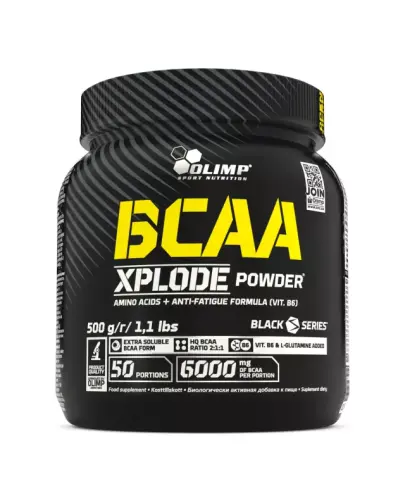 Olimp BCAA Xplode Powder o smaku ananasowym, 500 g - Wsparcie w uzupełnieniu codziennej diety o podstawowe aminokwasy BCAA