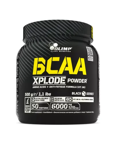 Olimp BCAA Xplode Powder o smaku pomarańczowym, 500 g - Wsparcie w uzupełnieniu codziennej diety o podstawowe aminokwasy BCAA