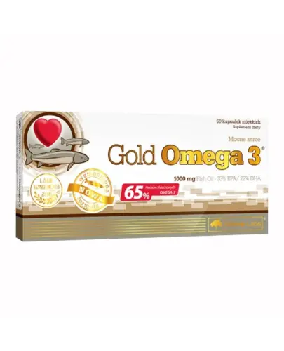 Olimp Gold Omega 3 1000 mg, 60 kapsułek  - Wspomagają prawidłowe funkcjonowanie serca