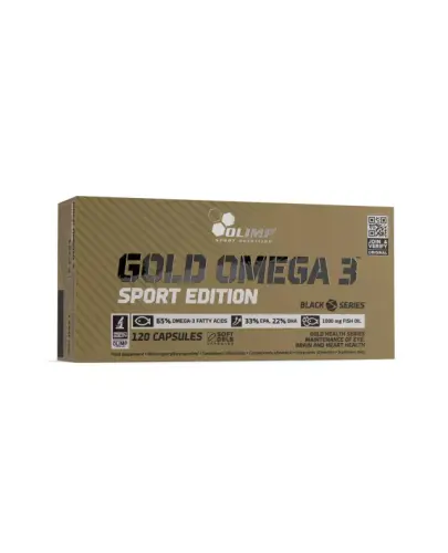 Olimp Gold Omega 3 Sport Edition, 120 kapsułek - Z kwasami tłuszczowymi z rodziny Omega 3