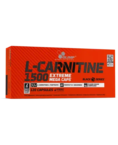 Olimp L-Carnitine 1500 Extreme Mega Caps, 120 kapsułek - 1000 mg czystej L-karnityny