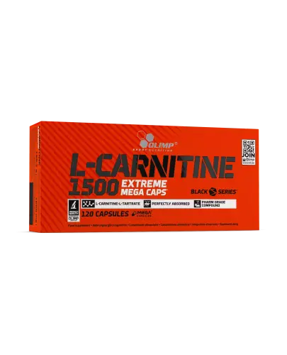 Olimp L-Carnitine 1500 Extreme Mega Caps, 120 kapsułek - 1000 mg czystej L-karnityny