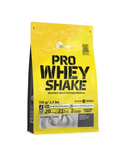 Olimp Pro Whey Shake ciastko z kremem, 700 g - Z dużą dawką białka, 21 g w każdej porcji