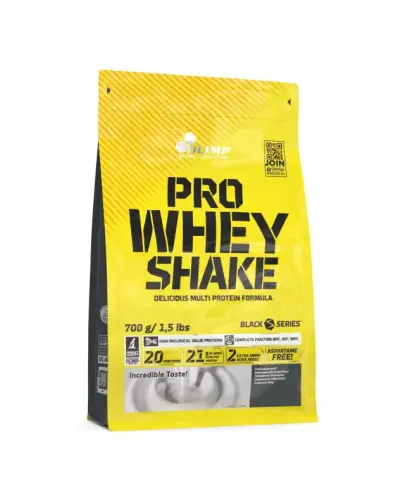 Olimp Pro Whey Shake czekolada, 700 g - Z dużą dawką białka, 21 g w każdej porcji