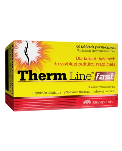 Olimp Therm Line Fast, 60 tabletek powlekanych - Z ekstraktem z zielonej herbaty i pieprzu kajeńskiego