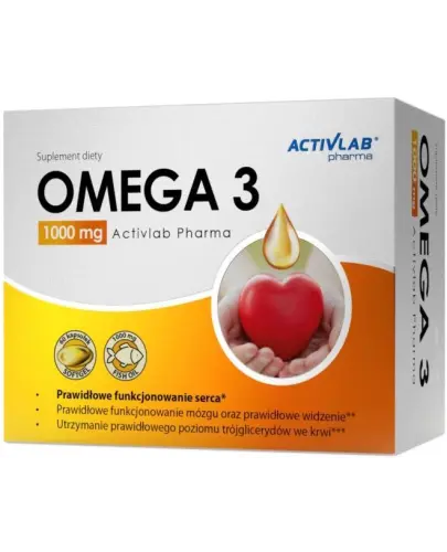 Omega 3 1000 mg Activlab Pharma, 60 kapsułek - Suplement diety z olejem rybim