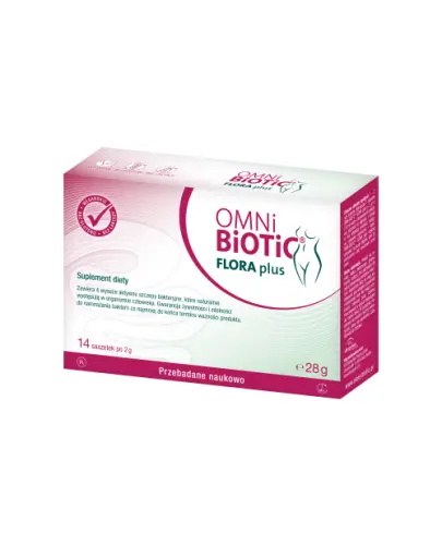 Omni Biotic Flora Plus, 14 saszetek - Probiotyk dla kobiet