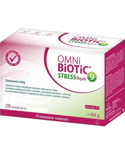 Omni Biotic Stress Repair 9, 28 saszetek - 28 saszetek po 3 gramy